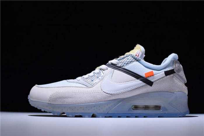 ow x nike air max 90 sail muslin virgil abloh aa7293-100